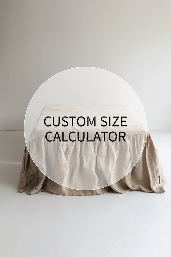 Custom ruffle bedskirt