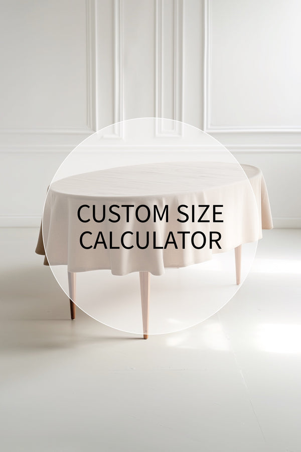 Custom oval tablecloths