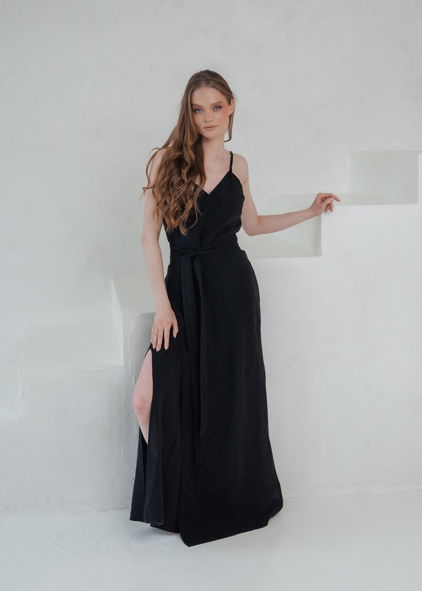 long wrap dress evening summer Linen with Slits Size:21–21.5 Neck – 35/36 Sleeve Neckline:Mock Neck AGNES WHITE CROCHET STRAPLESS Elevate your wardrobe with