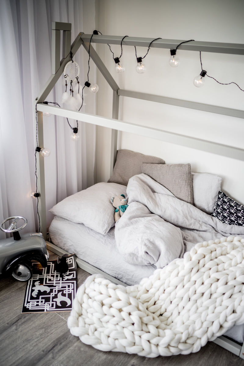 Gray kids bedding on sale