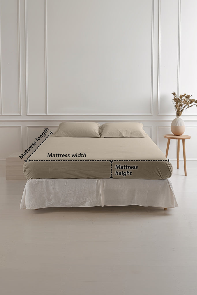 Custom fitted sheet