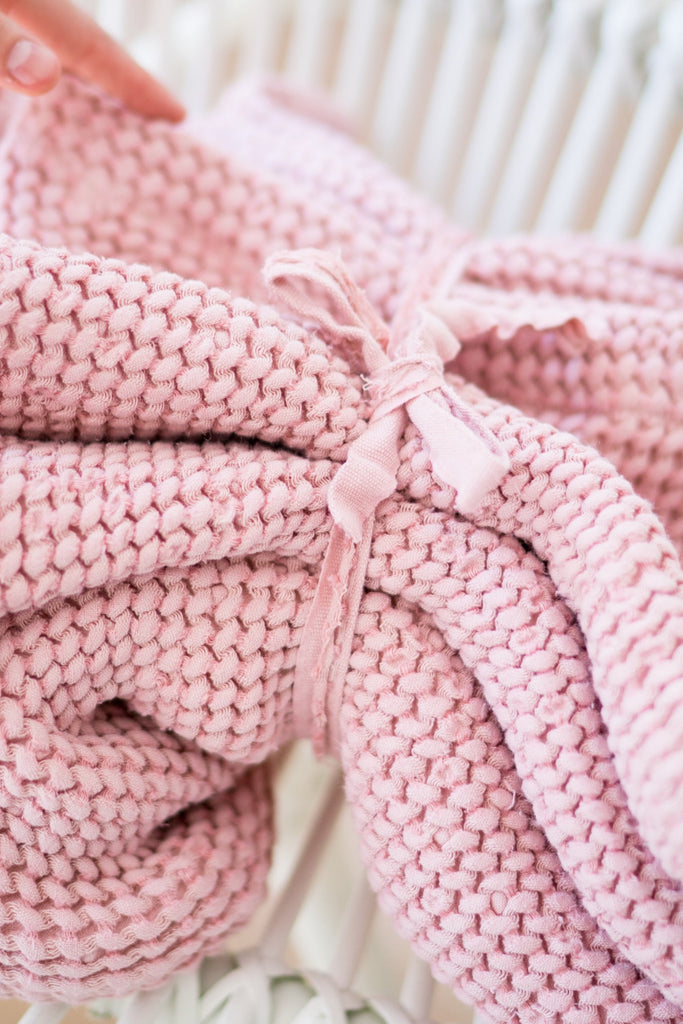 Bathroom Hand Towels Bath Towel Waffle Pink 01