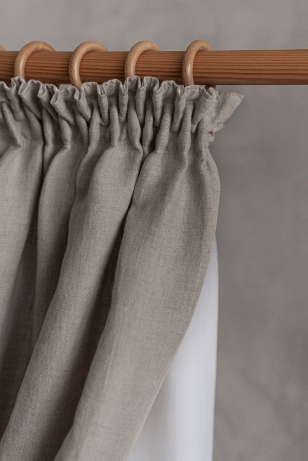 Linen Curtain Blackout Lining Natural 001