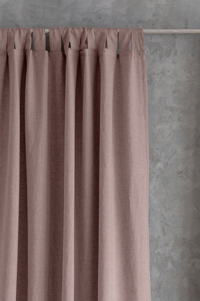 Linen Curtain Blackout Pink 101