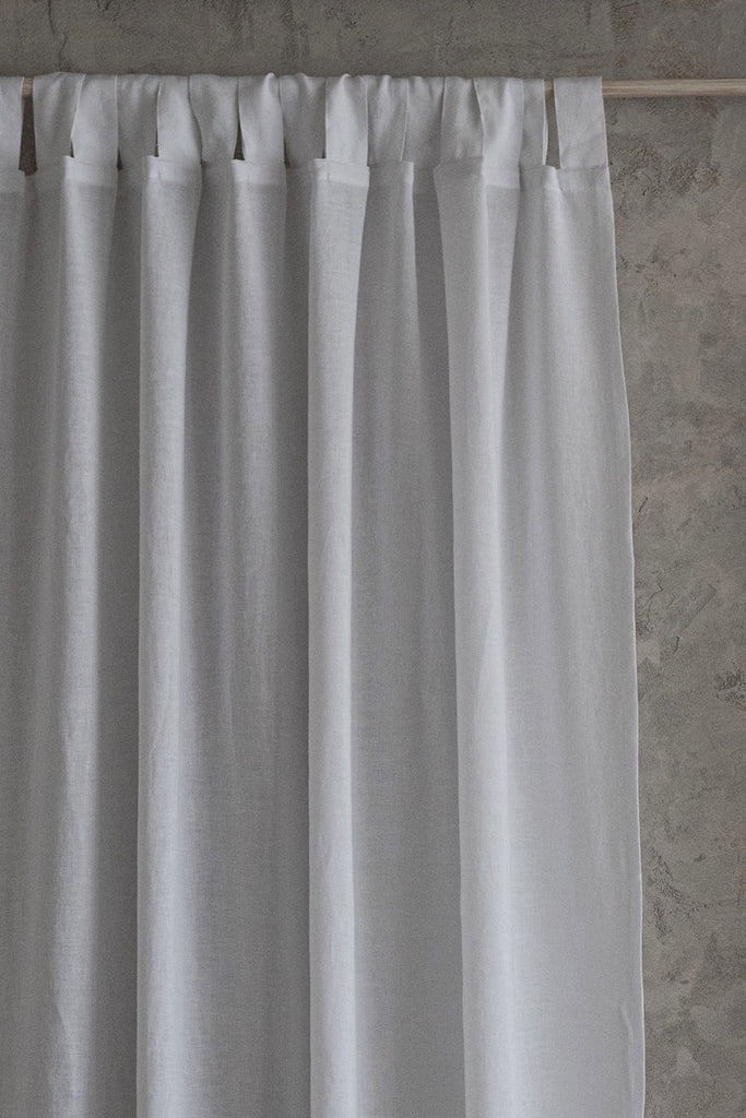 Linen Curtain Blackout Pure White 101