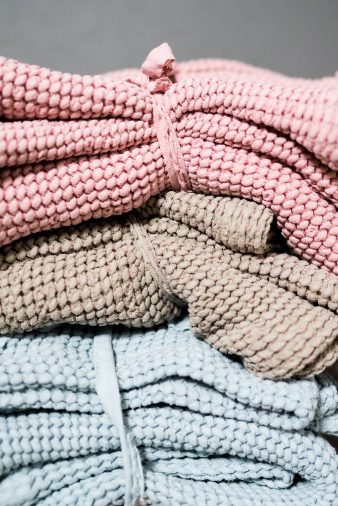 Waffle Linen Cotton Fabric Natural 008