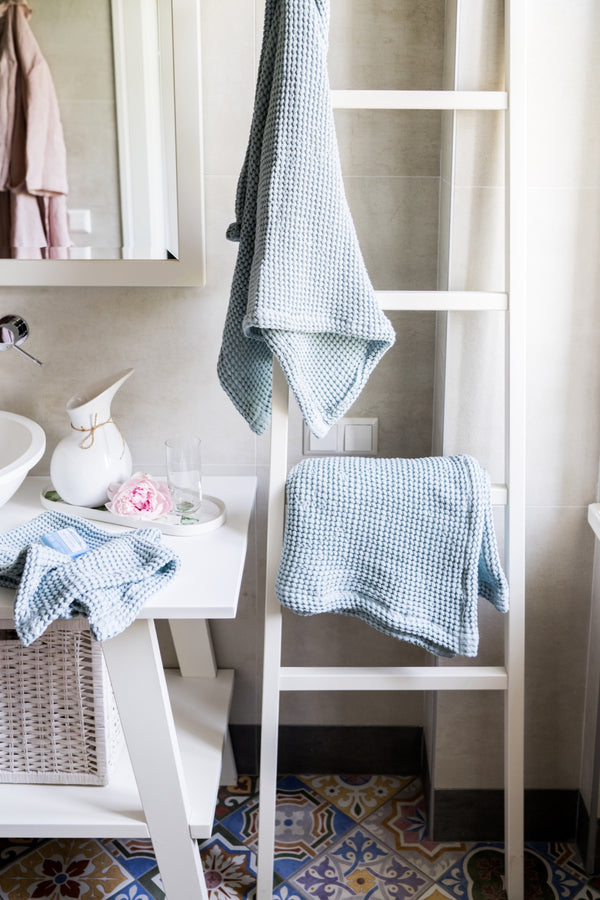Bathroom Towels Waffle Weave Towels Bath Towel Blue