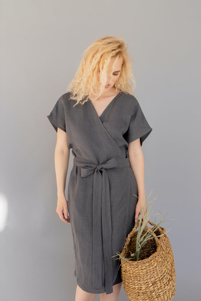 Linen Kimono Dress Plus Size | Back 2 Linen Back2Linen Linen Kimono Dress Plus Size | Back 2 Linen Back2Linen