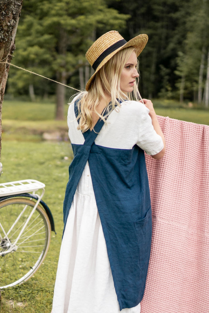 japanese linen apron dress Linen Overalls Linen Apron Dress Washed Linen Summer Pinafore Brown Artist Smock Japanese Apron Flax Tunic Made to Order Plus Size