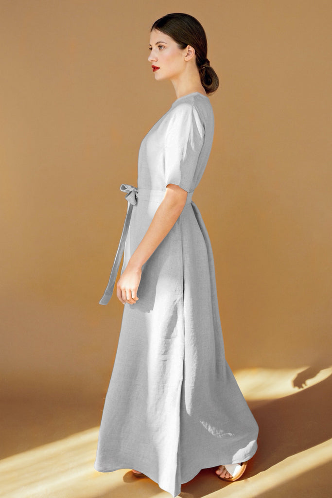 Linen Maxi Dress with Pockets | Back 2 Linen Back2Linen Linen Maxi Dress with Pockets | Back 2 Linen Back2Linen
