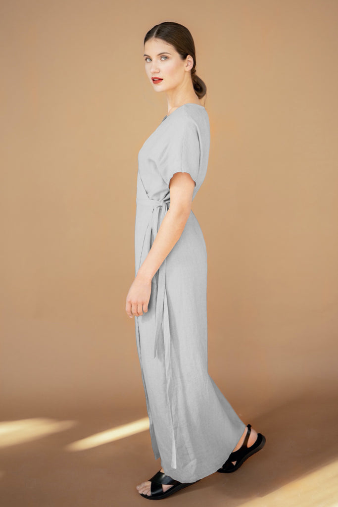 White Linen Maxi Dress A-Line | Back 2 Linen Back2Linen White Linen Maxi Dress A-Line | Back 2 Linen Back2Linen