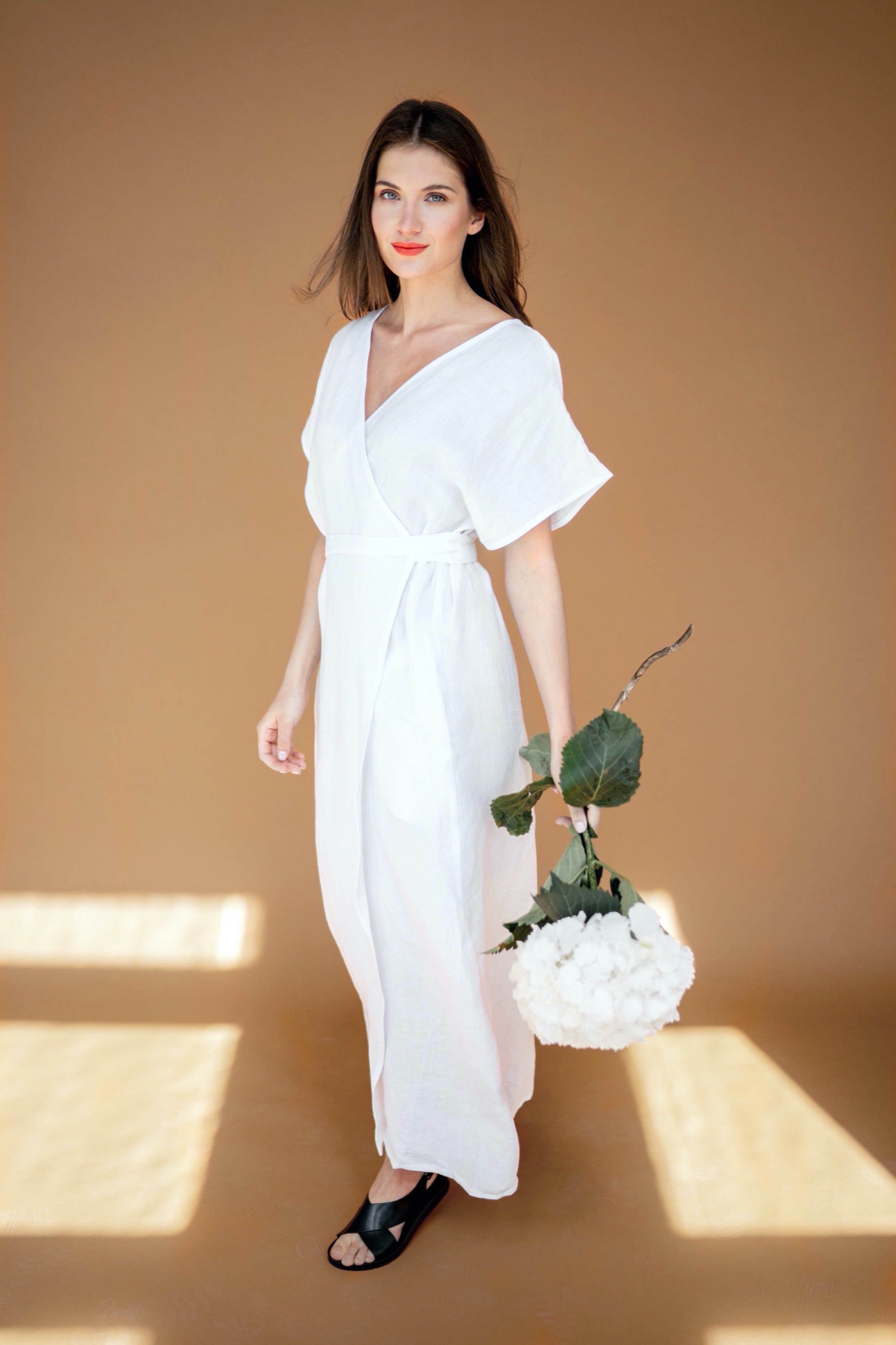 White Linen Maxi Dress A-Line | Back 2 Linen Back2Linen White Linen Maxi Dress A-Line | Back 2 Linen Back2Linen