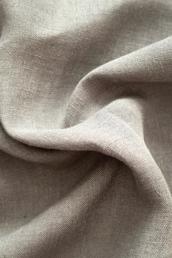 Linen Fabric Stonewashed Organic Natural 02