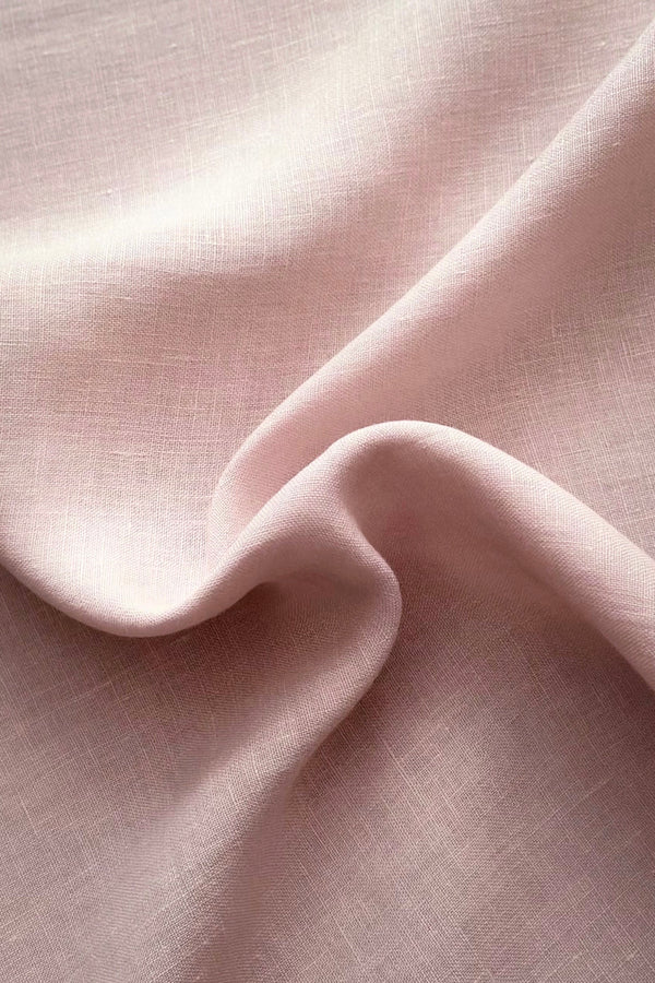 Linen Fabric Stonewashed Organic Pink 02