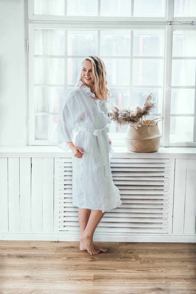 Linen Kimono Robe | Back 2 Linen Back2Linen Linen Kimono Robe | Back 2 Linen Back2Linen