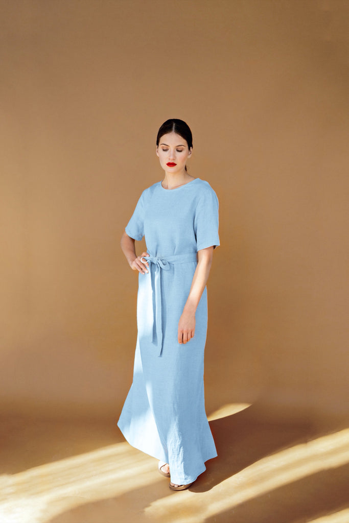 Linen Maxi Dress with Pockets | Back 2 Linen Back2Linen Linen Maxi Dress with Pockets | Back 2 Linen Back2Linen