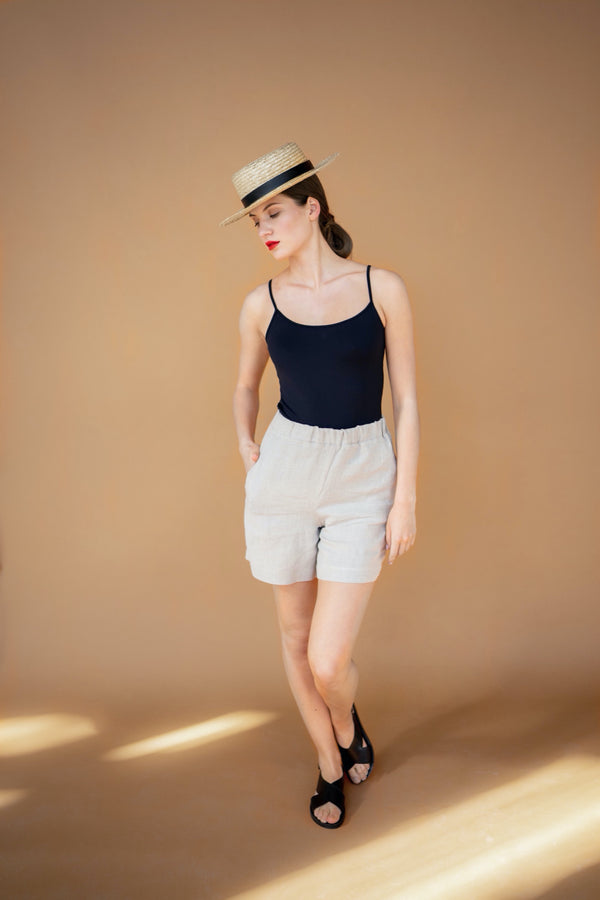 Linen Shorts Summer Shorts For Women Shorts Kate Natural