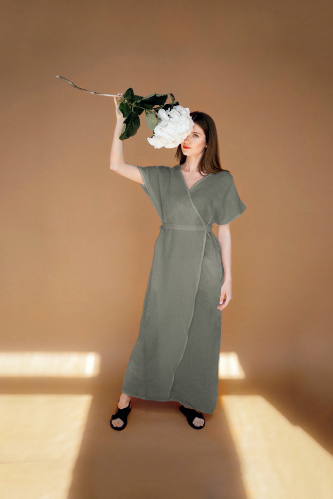 Natural Linen Maxi Dress | Back 2 Linen Back2Linen Natural Linen Maxi Dress | Back 2 Linen Back2Linen