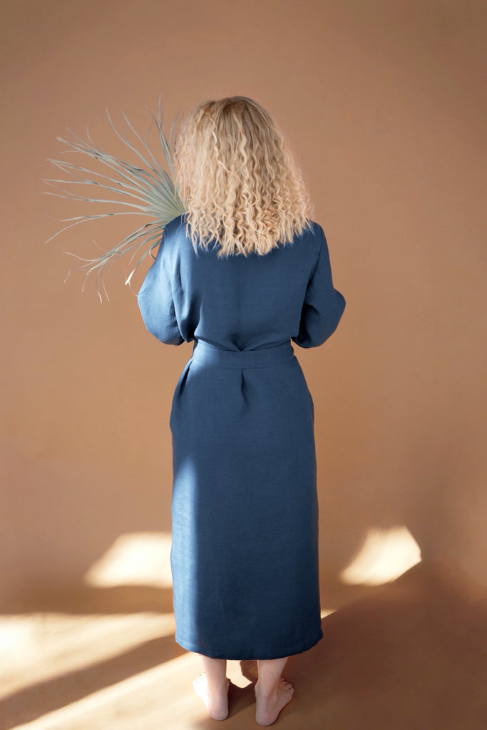 linen dressing Linen Riviera Dress Heirloom Art Co