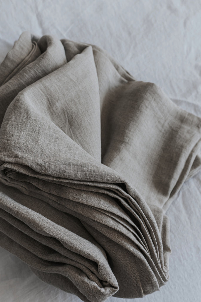 Linen Roots Sheets Natural Linen Bedding Flat Sheet | Back 2 Linen – Back2Linen