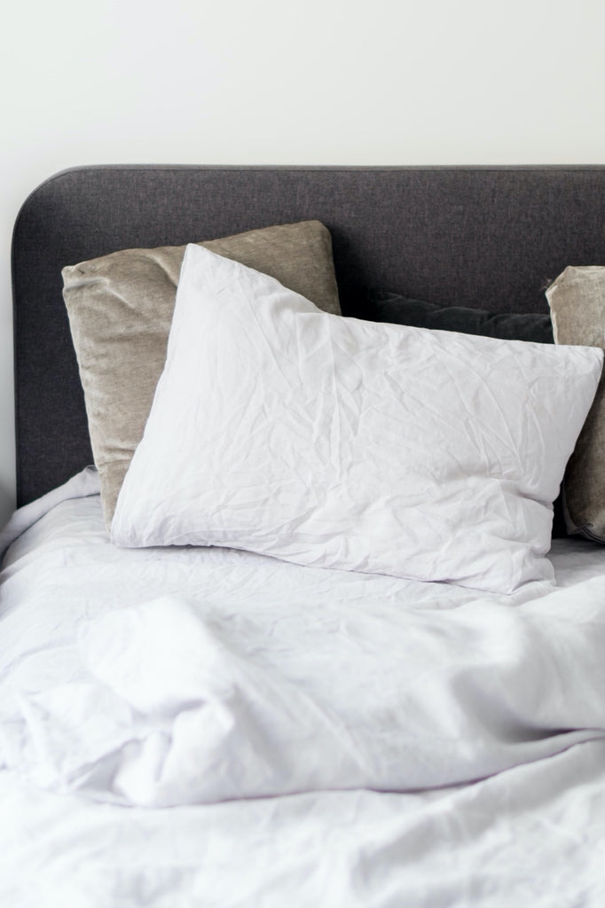 Soft Linen Duvet Pillows Light Grey Basic Duvet Cover Basic Pillowcase 2