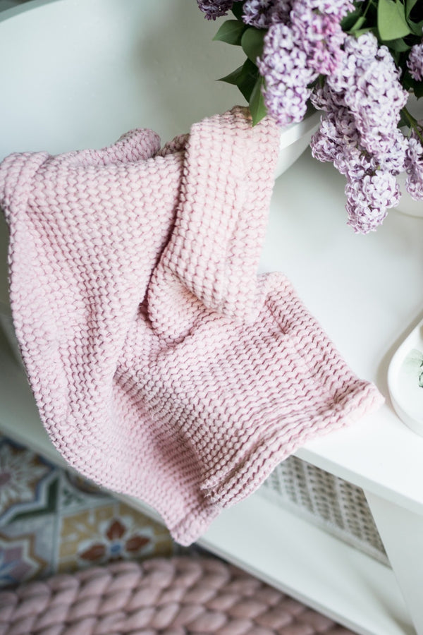 Soft Waffle Weave Luxury Towels Bath Towels Pink