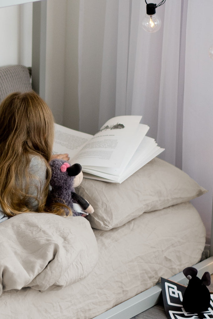 Toddler Bedding Natural Kids Bedding Basic Kids Duvet Cover Basic Kids Pillowcase Basic Kids Fitted Sheet Natural
